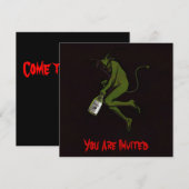 Drink duivel ~ Uitnodigingen (Voorkant / Achterkant)