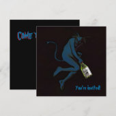 Drink duivel ~ uitnodigingen / RSVP (Voorkant / Achterkant)