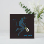 Drink duivel ~ uitnodigingen / RSVP (Staand voorkant)