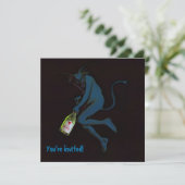 Drink duivel ~ uitnodigingen / RSVP (Staand voorkant)