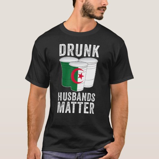 Drink echtgenoten Matter Algerije Drink van de Alg T-shirt (Voorkant)