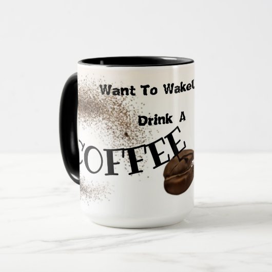 Drink een koffie mok (Voorkant links)