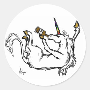 Drink Eenhoorn Stickers