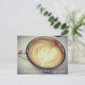 Drink eerst koffie briefkaart (Staand voorkant)