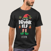 Drink elf familie die corresponderende kerstnaam t-shirt (Voorkant)