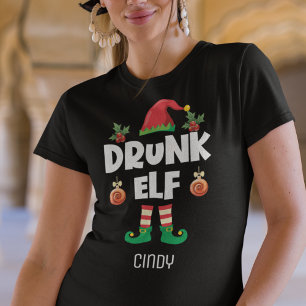 Drink elf familie voor kerstmis, T-Shirt