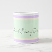 Drink elke druppel jumbo grote koffiekop (Voorkant)