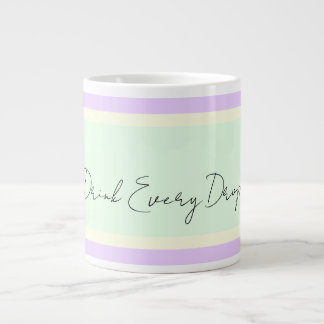 Drink elke druppel jumbo grote koffiekop