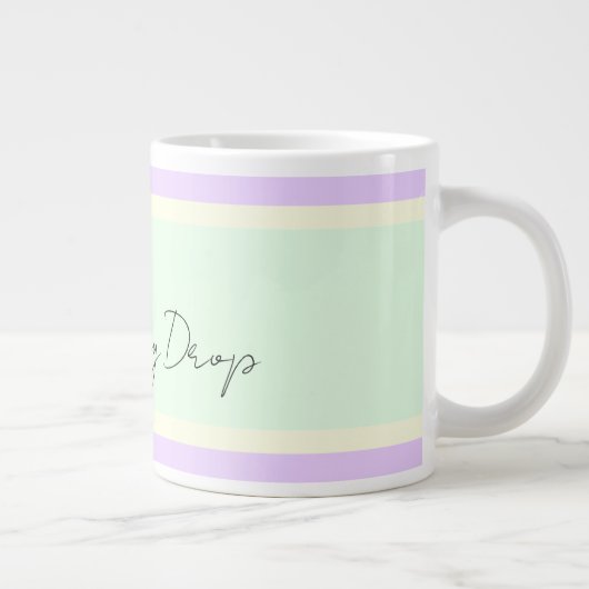 Drink elke druppel jumbo grote koffiekop (Rechts)