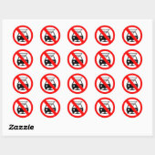 Drink en besturing niet ronde sticker (Vel)