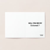 Drink en dans op tafel - Bruidsmeisje Folie Kaarten (Binnen)