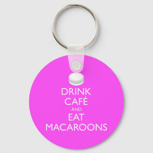 DRINK- EN EAT-MACAROONS SLEUTELHANGER