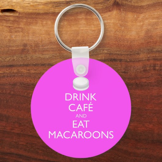 DRINK- EN EAT-MACAROONS SLEUTELHANGER (Voorkant)