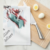 Drink en geld wensen theedoek (Quarter Fold)