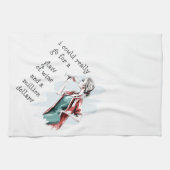 Drink en geld wensen theedoek (Horizontaal)