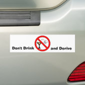 Drink en leidt geen Bumpersticker af (Op auto)