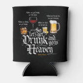 Drink en naar de hemel gaan (Iers Drink toast) Blikjeskoeler (Voorkant)