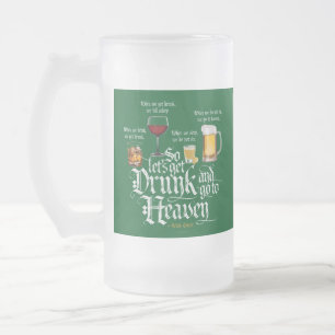 Drink en naar de hemel gaan (Iers Drink toast) Matglas Bierpul