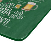 Drink en naar de hemel gaan (Iers Drink toast) Snijplank (Hoek)