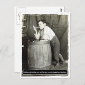 Drink en roken waren slechts het begin briefkaart (Voorkant / Achterkant)