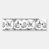 "drink en station niet" bumpersticker (Voorkant)