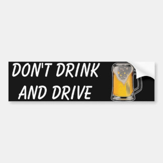 Drink en station niet bumpersticker
