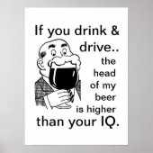 Drink en station niet poster (Voorkant)