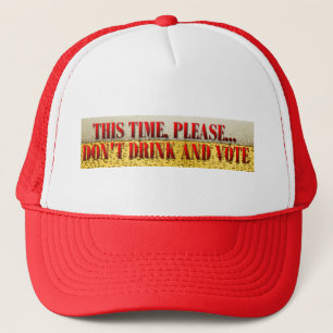 Drink en stem niet trucker pet
