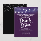 Drink en stuur geen bord (Voorkant / Achterkant)