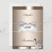 Drink en uitnodiging van de koffiepartij (Voorkant)