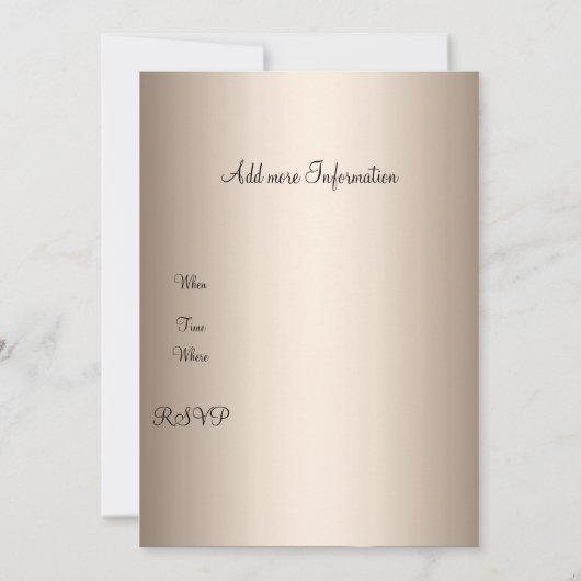 Drink en uitnodiging van de koffiepartij (Achterkant)