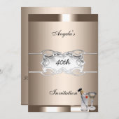 Drink en uitnodiging van de koffiepartij (Voorkant / Achterkant)