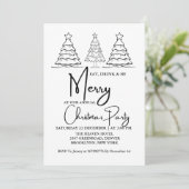 Drink en wees vrolijk jaarlijkse kerstfeestdag aankondiging (Staand voorkant)