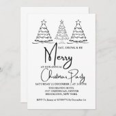 Drink en wees vrolijk jaarlijkse kerstfeestdag aankondiging (Voorkant / Achterkant)