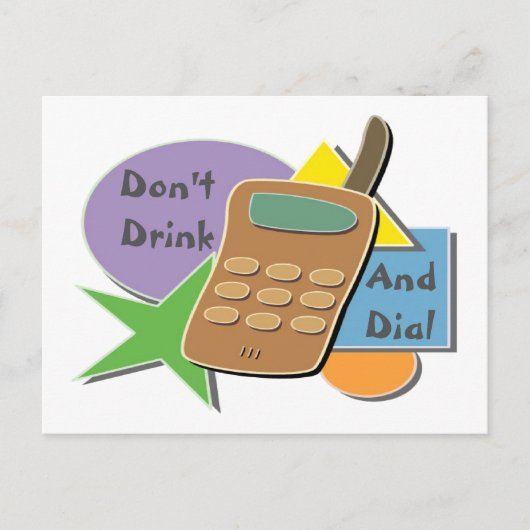 Drink en wijzerplaat niet briefkaart (Voorkant)