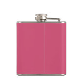 Drink erlenmeyer, met roze vinyl omwikkeld heupfles (Achterkant)