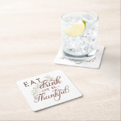 drink eten en dankbaar zijn kartonnen onderzetters (Insitu)