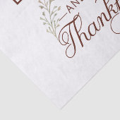 drink eten en dankbaar zijn tissuepapier (Detail)