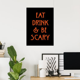 Drink eten en eng zijn poster