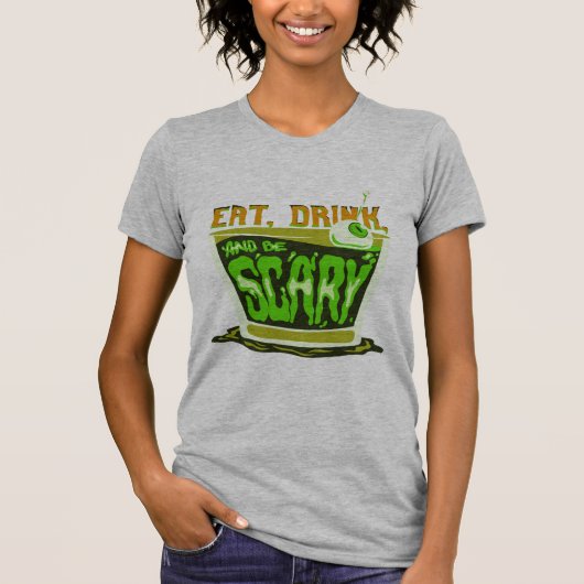 Drink eten en eng zijn t-shirt (Voorkant)