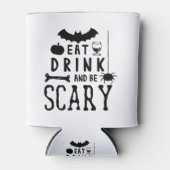 drink eten en enge halloween zijn blikjeskoeler (Voorkant)