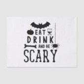 drink eten en enge halloween zijn tissuepapier (Voorkant)