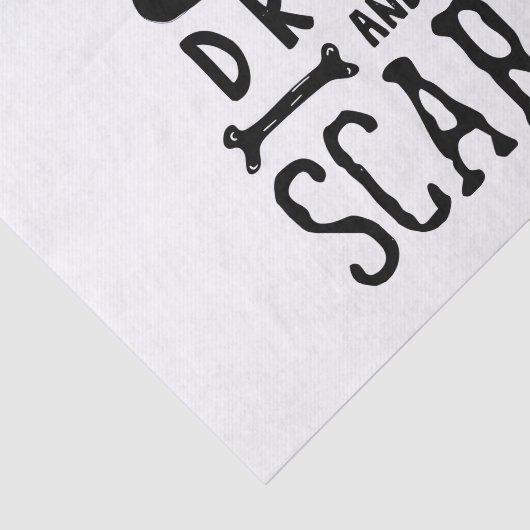 drink eten en enge halloween zijn tissuepapier (Detail)