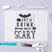 drink eten en enge halloween zijn tissuepapier (Craft)