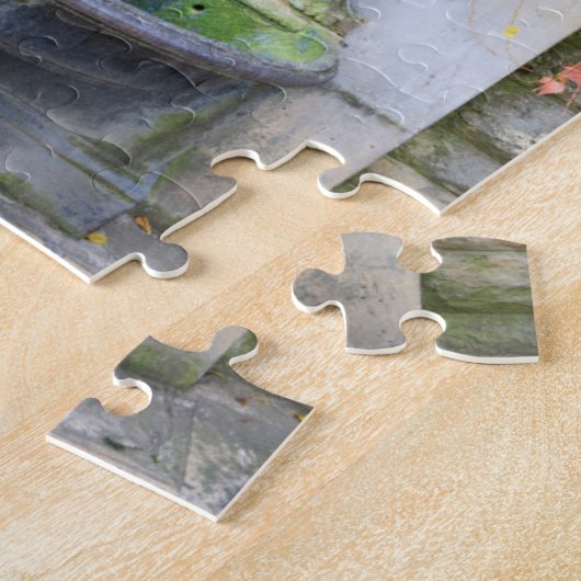 Drink fontein in herfst, Hongarije Legpuzzel (Zijkant)