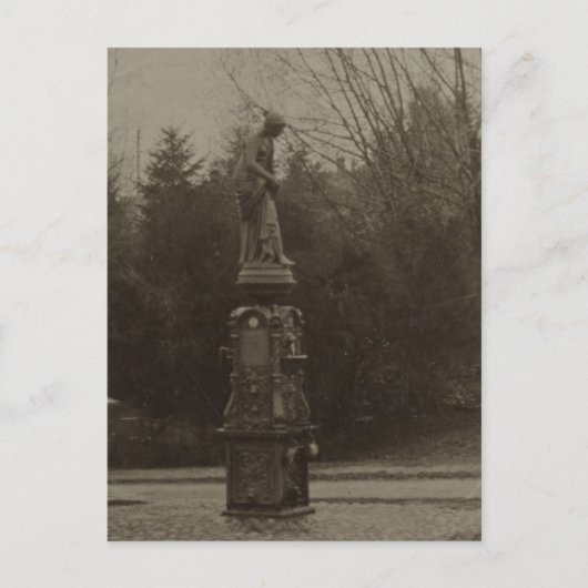 Drink fontein in Wright Park Briefkaart (Voorkant)