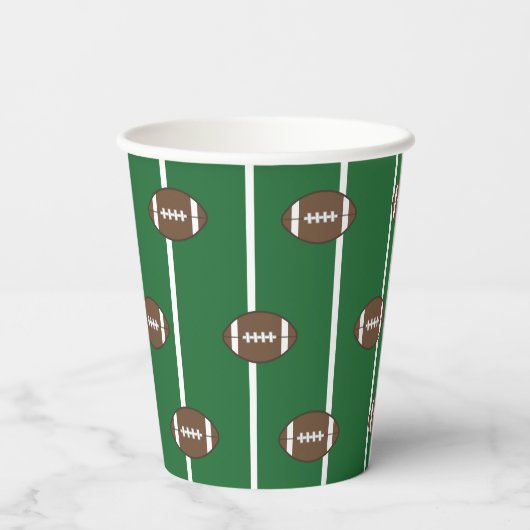Drink football Koffiepartij Papieren Bekers (Achterkant)