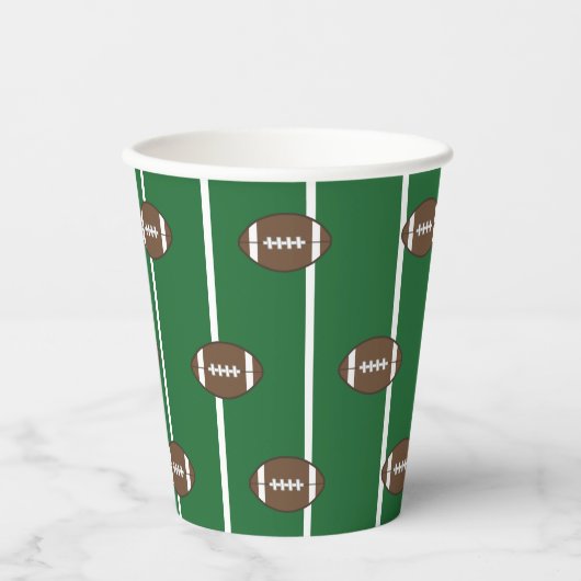 Drink football Koffiepartij Papieren Bekers (Voorkant)