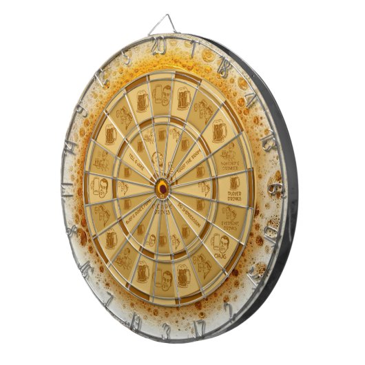 DRINK GAME BEER BUBBLES DARTBOARD DARTBORD (Voorkant Rechts)