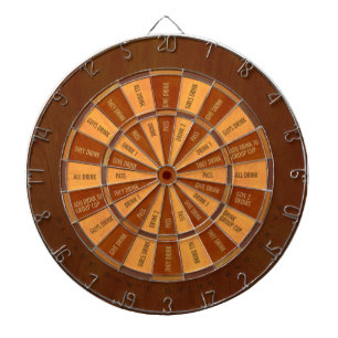 Drink game in Faux Inset Wood Dartbord